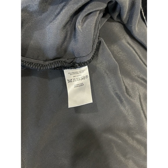 LOFT Crushed Velvet Top Shirt Womens Sz S Dark Gray Puff Sleeve V Neck - Picture 10 of 10